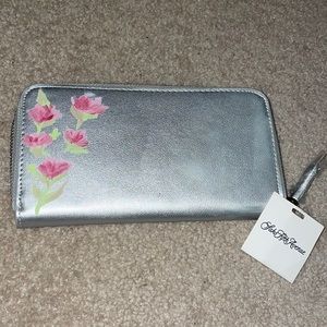 hand painted light grey clutch BRAND NEW WITH TAG